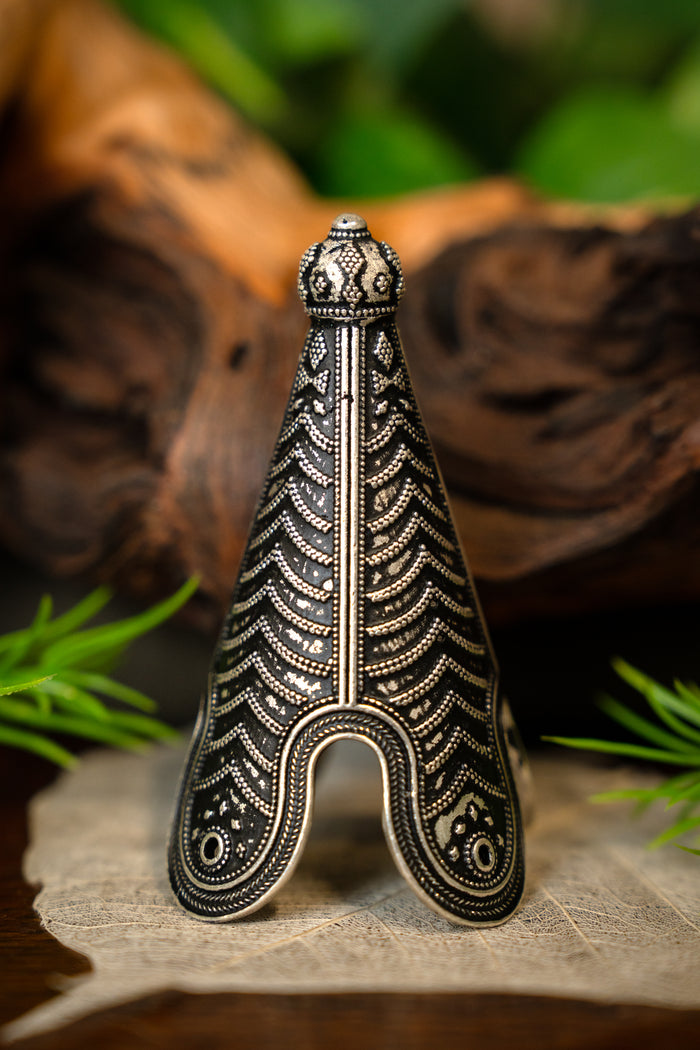 Końcówka czapki Birka, posrebrzana