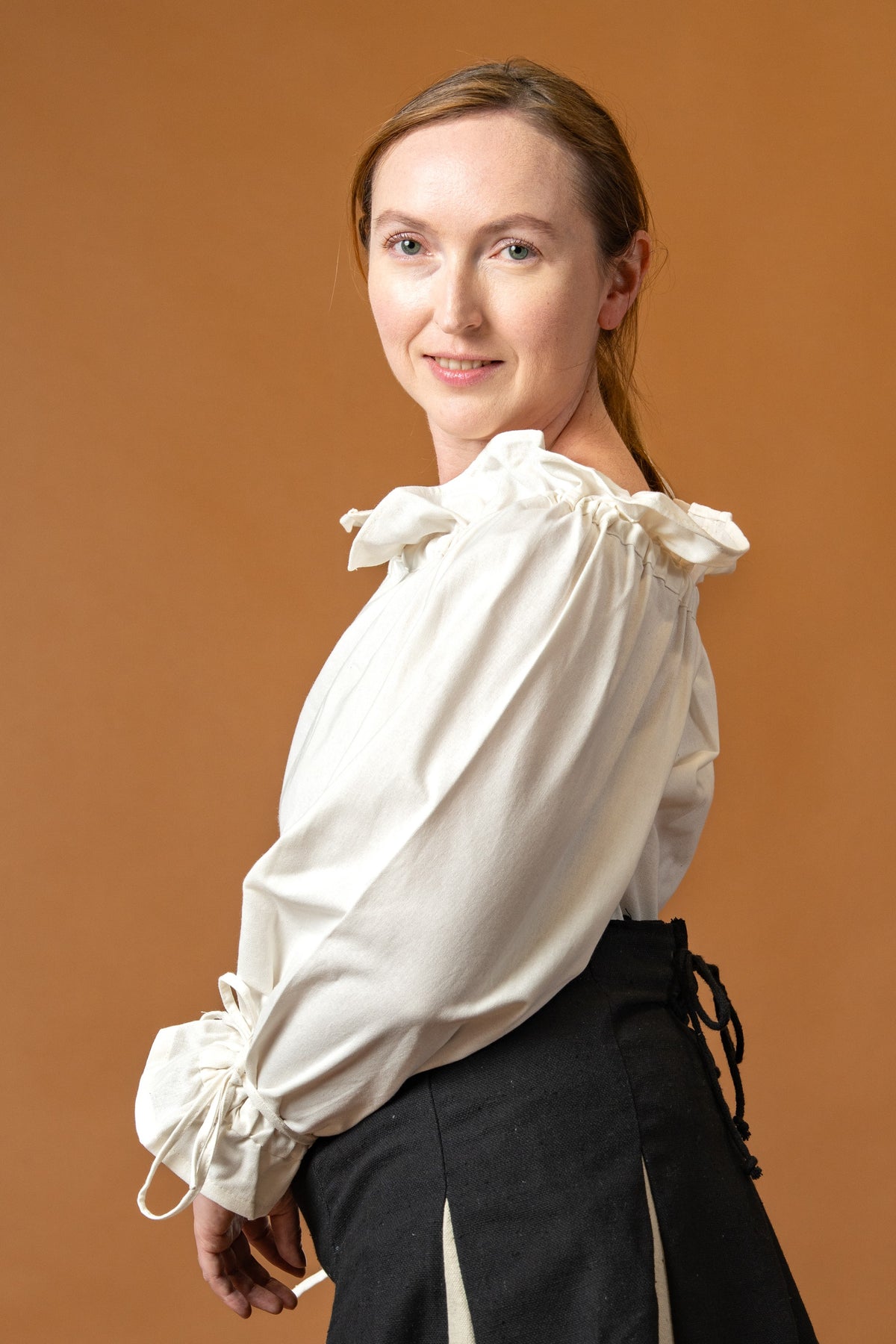 Pirātu blūze Reid, balta