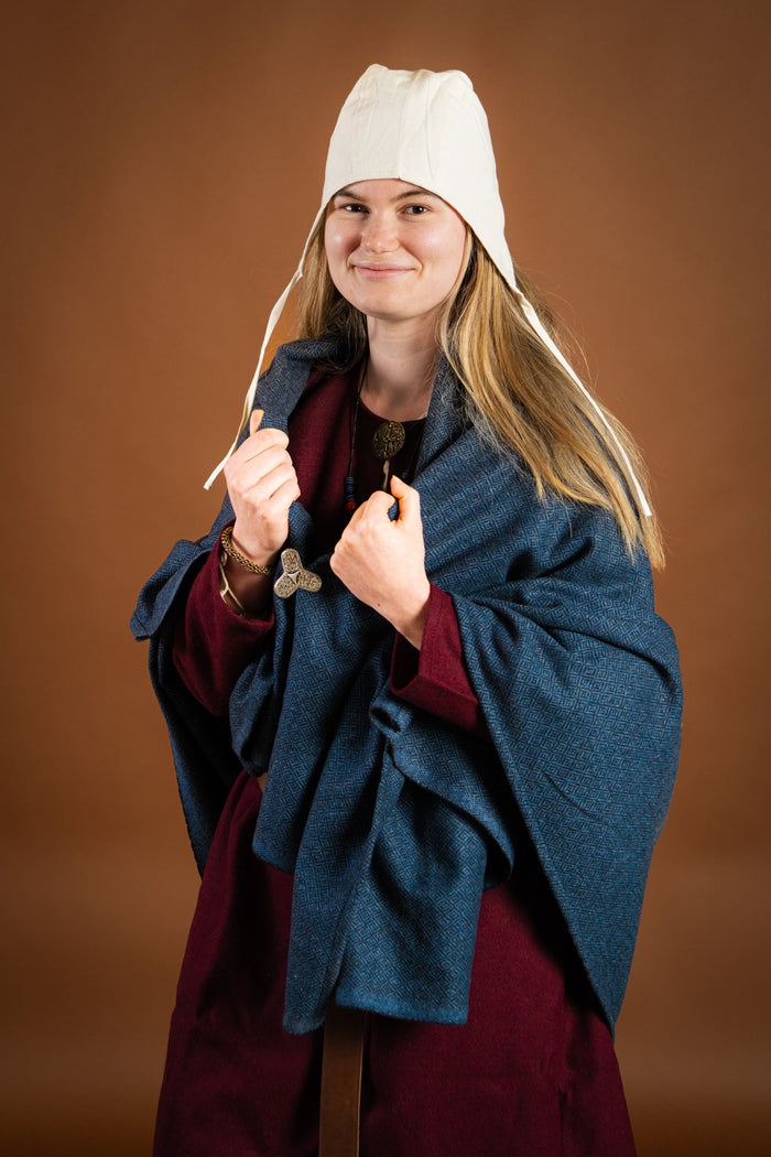 12th - 13th century cap, cream