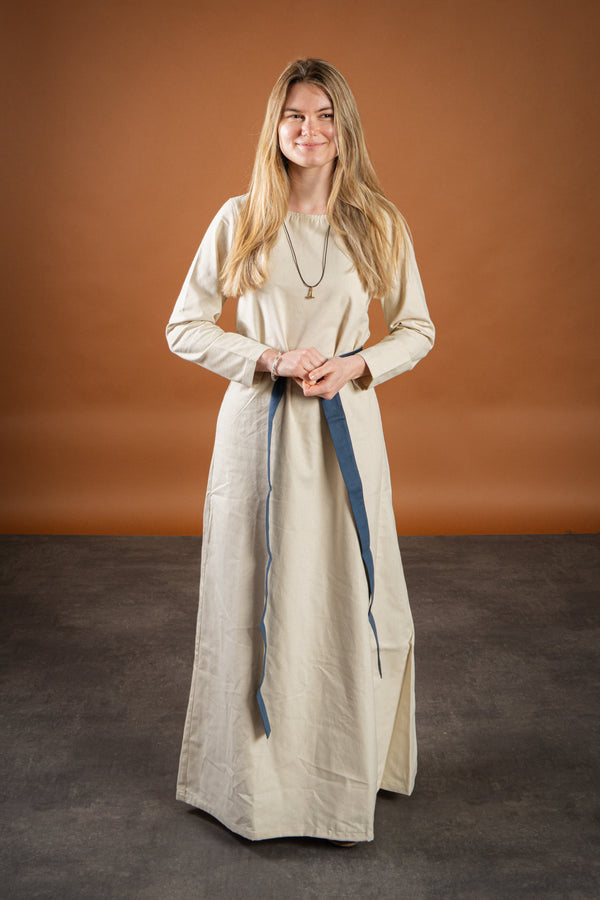Abito medievale Freya, naturale