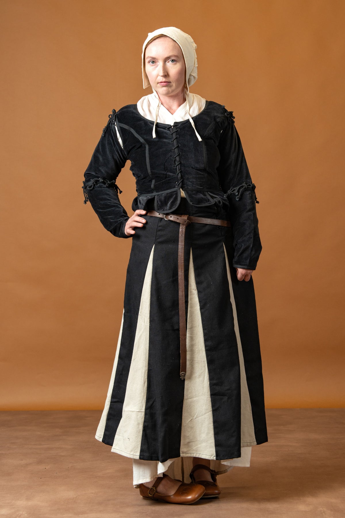 Landsknechtrok Isolde, black-white
