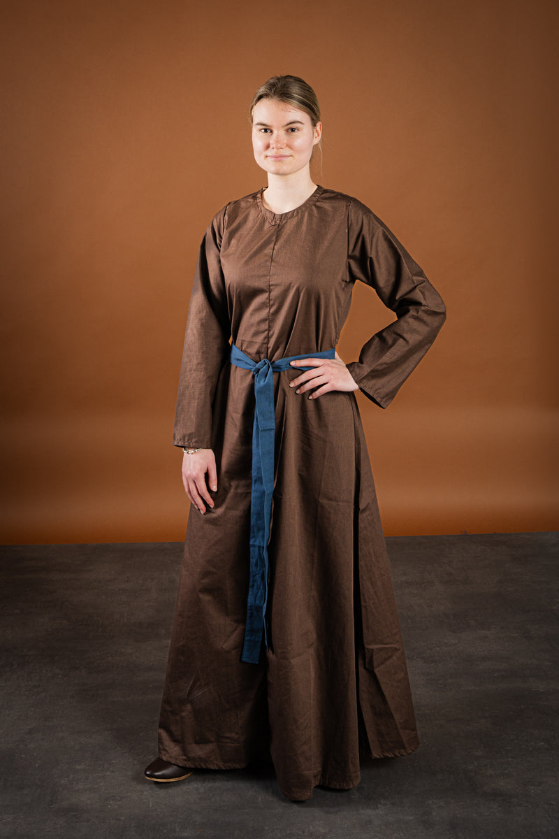 Robe Marita, coton, marron
