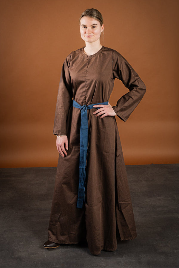 Marita dress, cotton, brown
