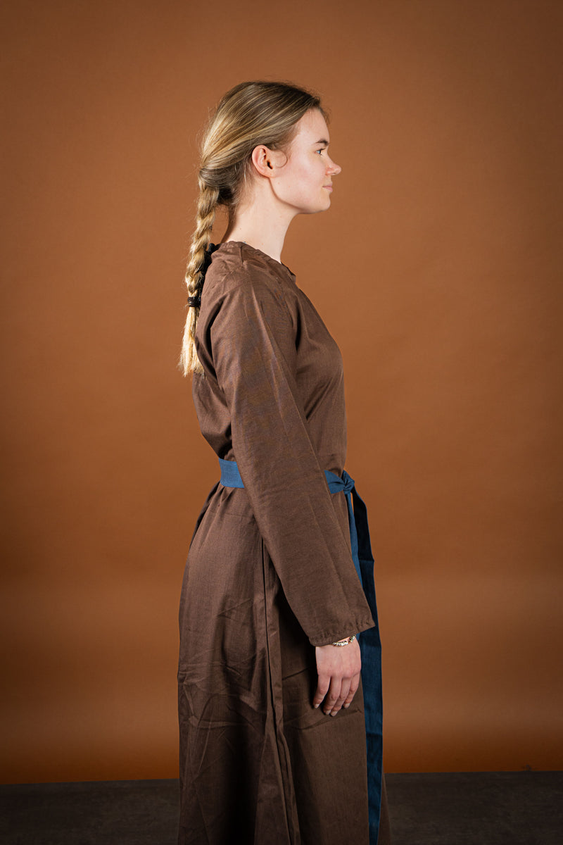 Wikińska suknia Lenora, brązowa