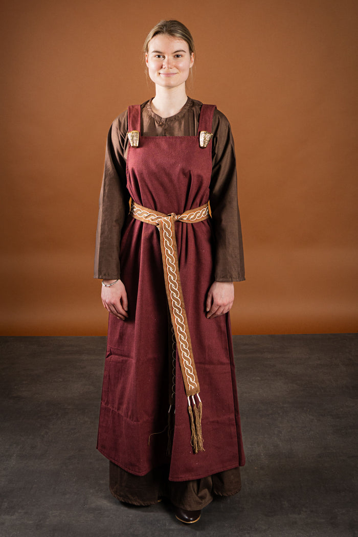 Hängselklänning Lientje, röd