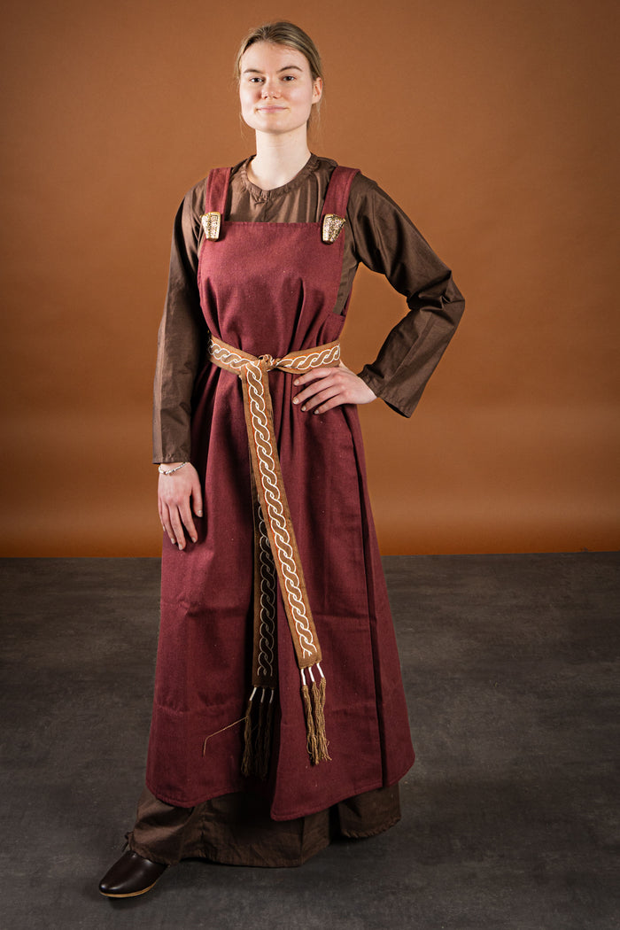 Hängselklänning Lientje, röd