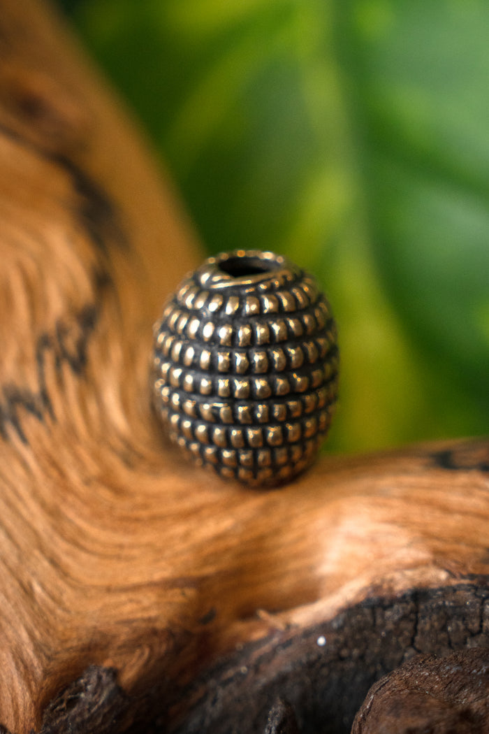 Viking beard bead Rusvik, bronze