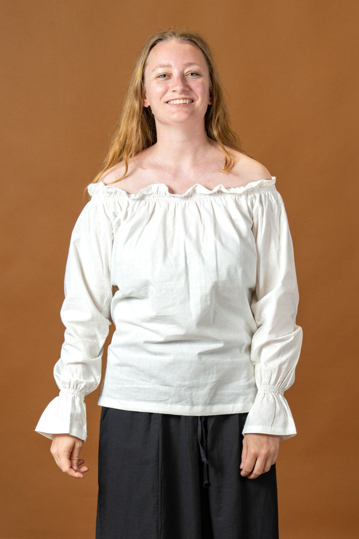 Baroque blouse Elizabeth, wit