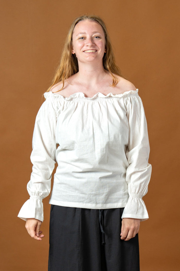 Baroque blouse Elizabeth, wit