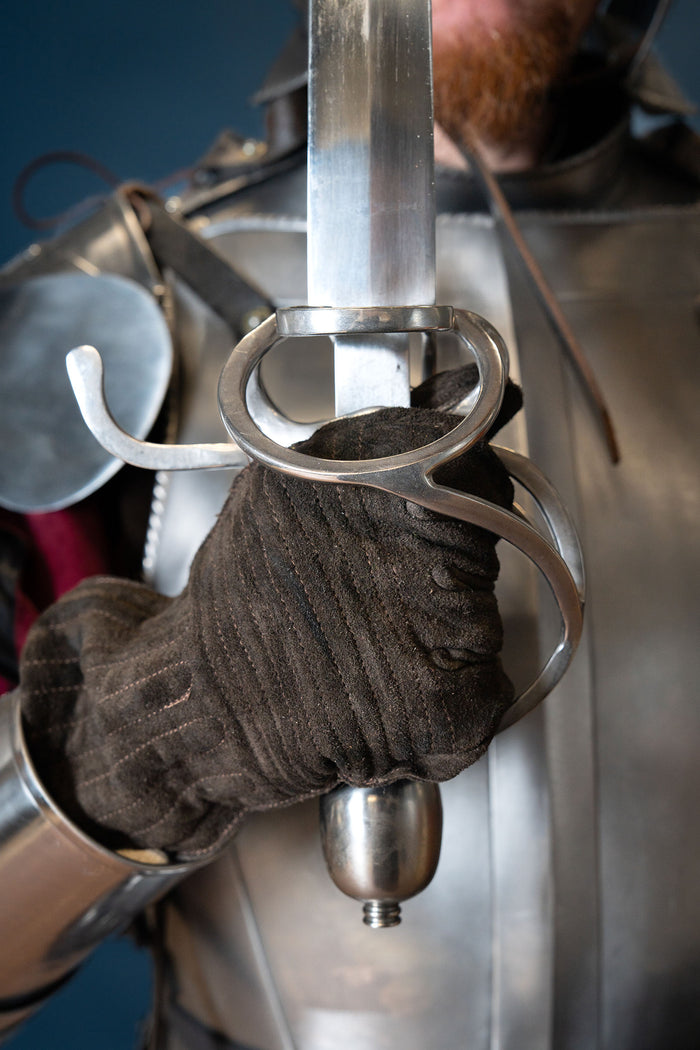 Leren handschoenen Clemens, donkerbruin