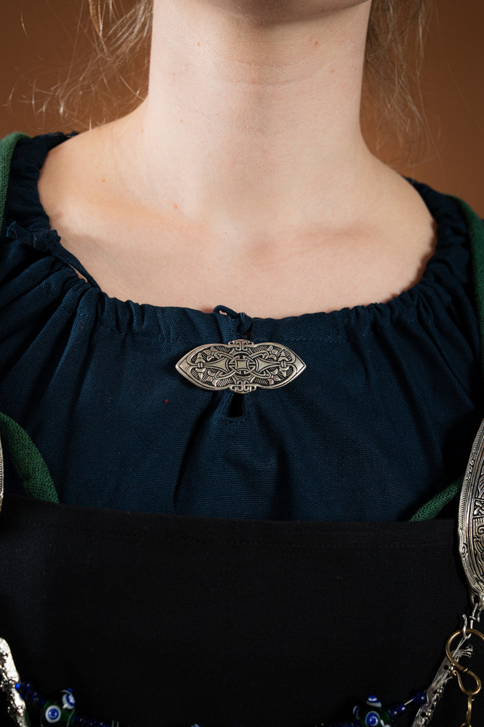 Fibula vichinga Birka, bronzo argentato