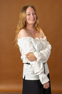 Baroque blouse Elizabeth, wit