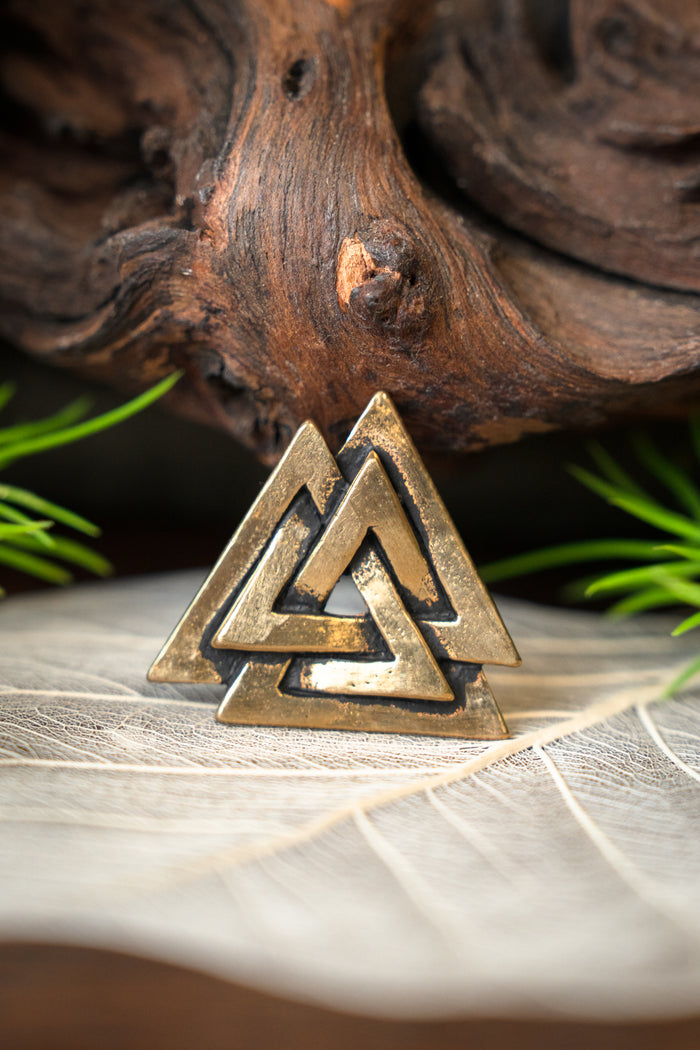 Valknut Amulett, Bronze