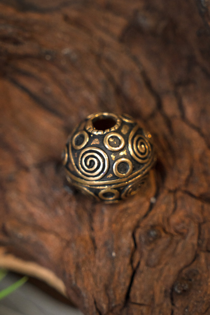 Vikingeskægperle Birka, bronze