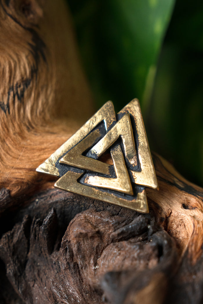 Valknut Amulett, Bronze