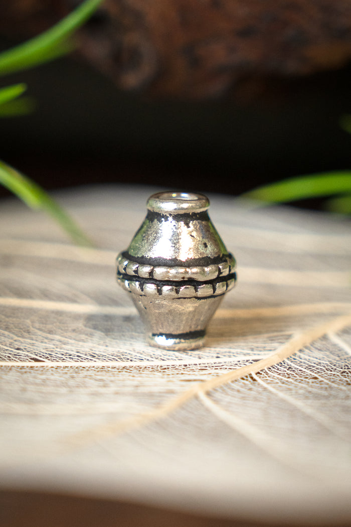 Wikinger Bartperle Ingmar, versilberte Bronze