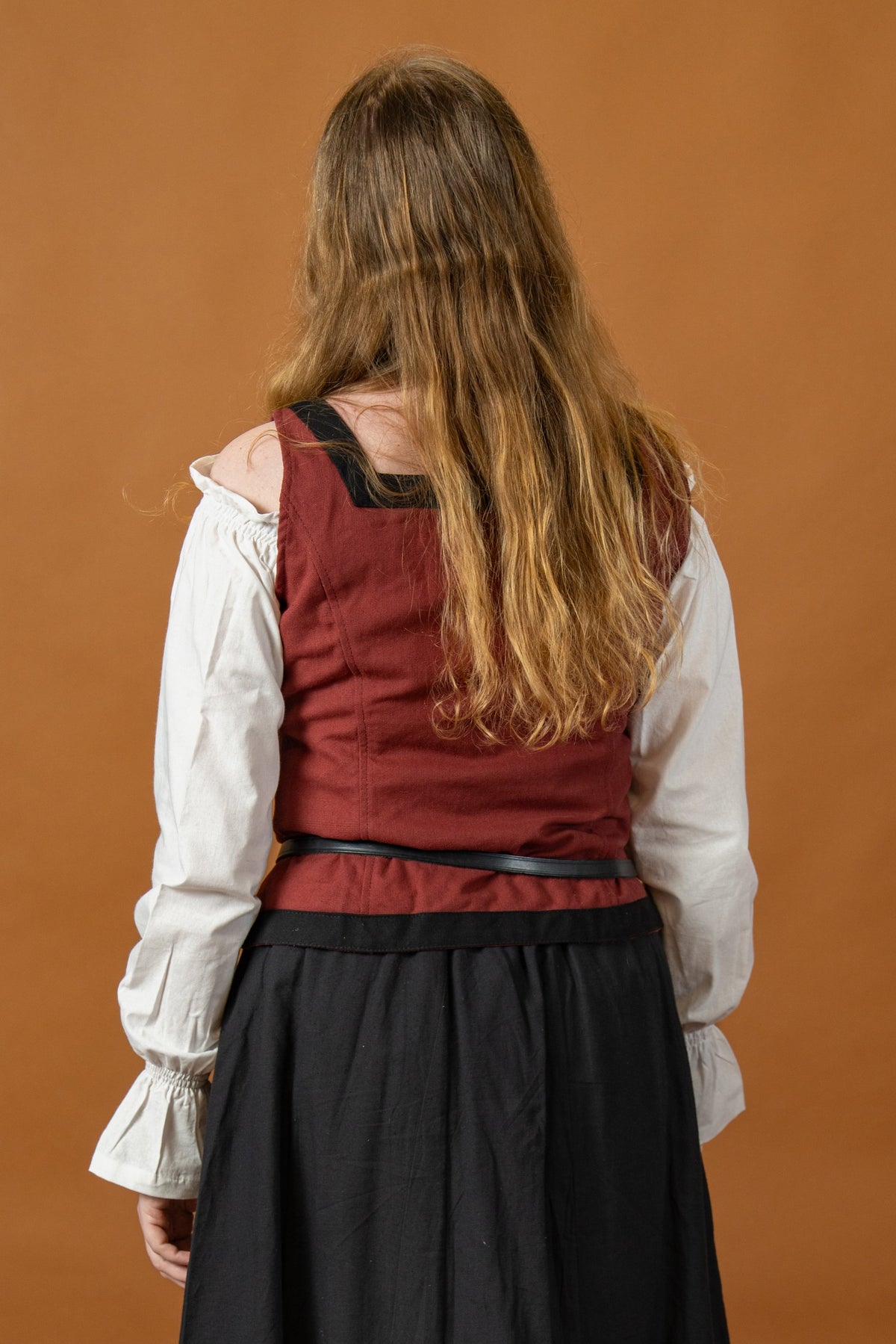 Lijfje Ursula, katoen, bordeauxrood