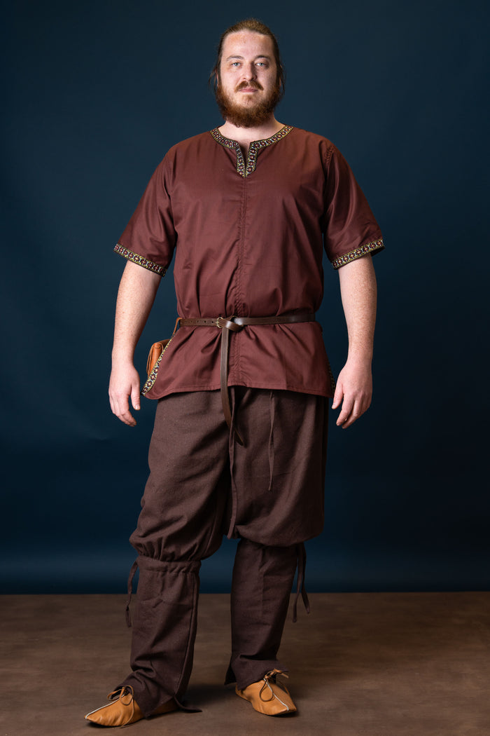 Ketill vikingų kelnės, ruda