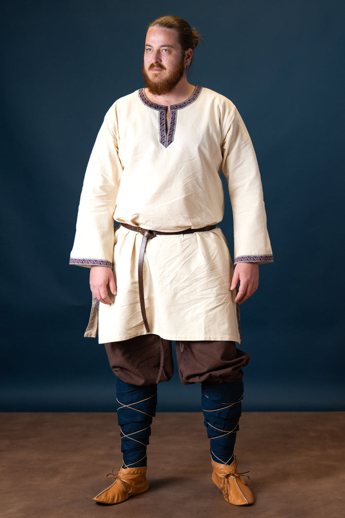tunică germanică Thorsberg Wulfhard, crem