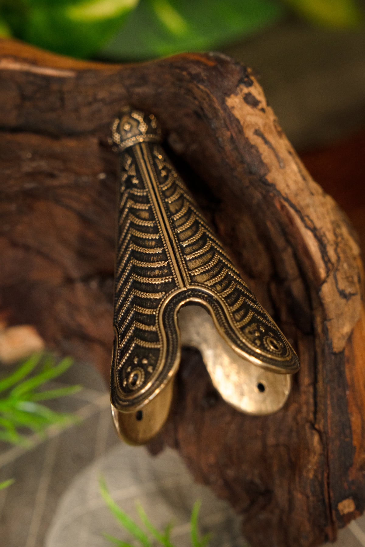 Końcówka czapki Birka, brąz