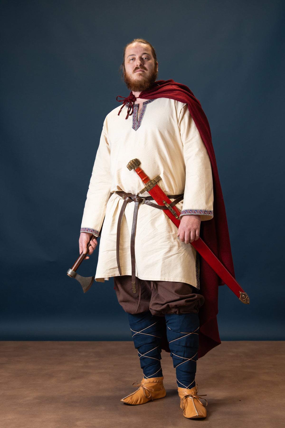 Vikinga vändsydda skor Haithabu