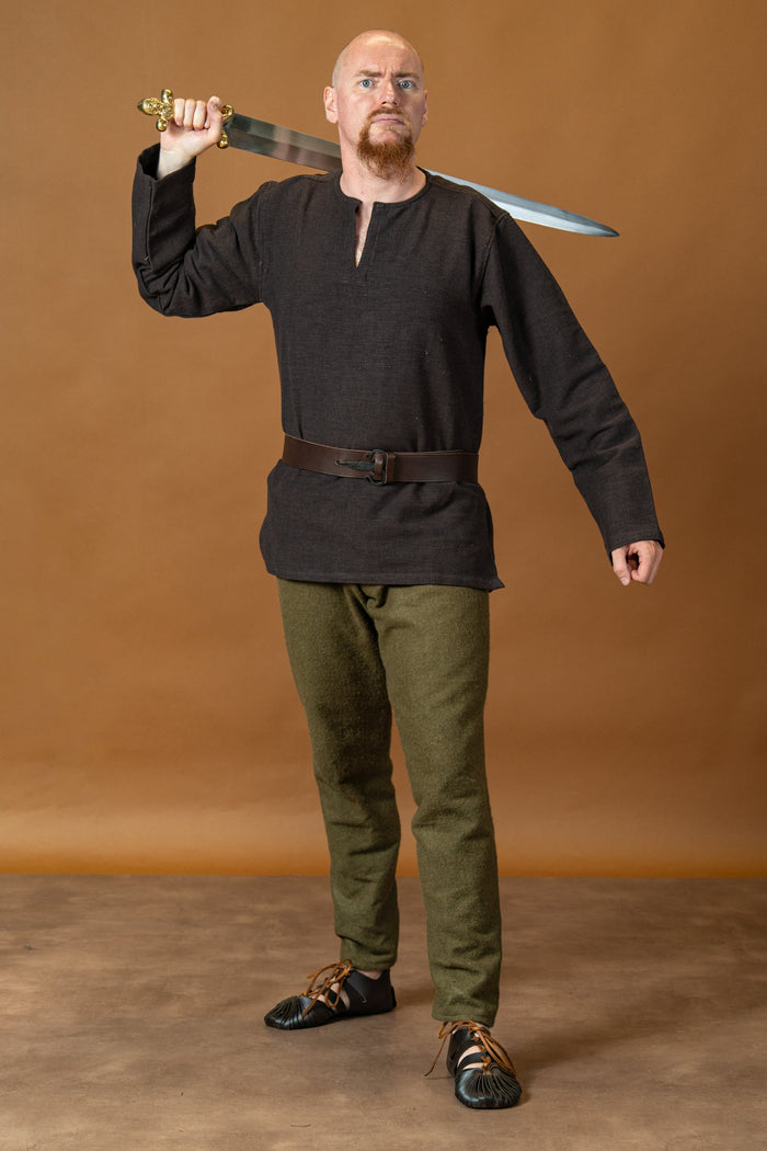 Túnica viking Hans, castanha