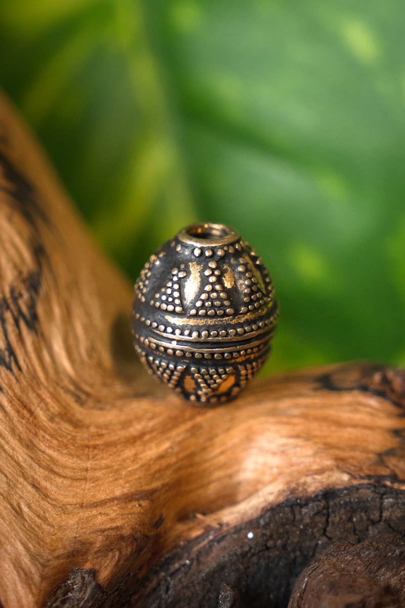 Cuenta de barba vikinga Jorvik, bronce