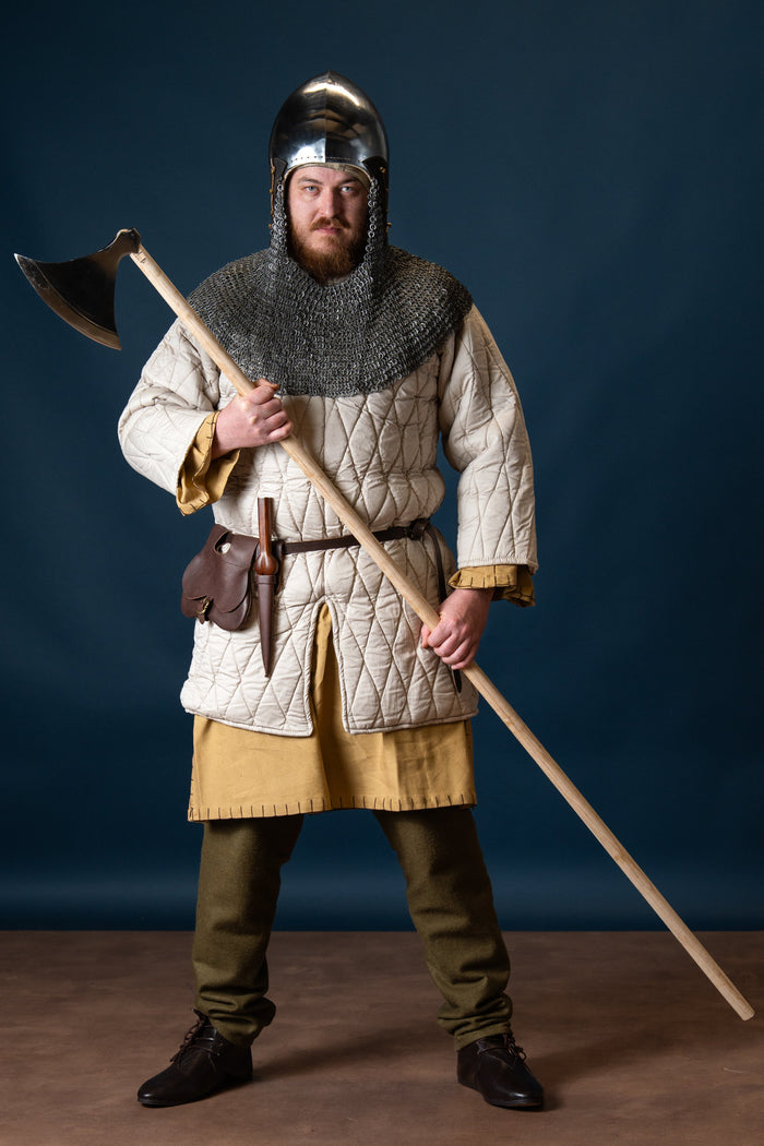 Medieval gambeson, cream