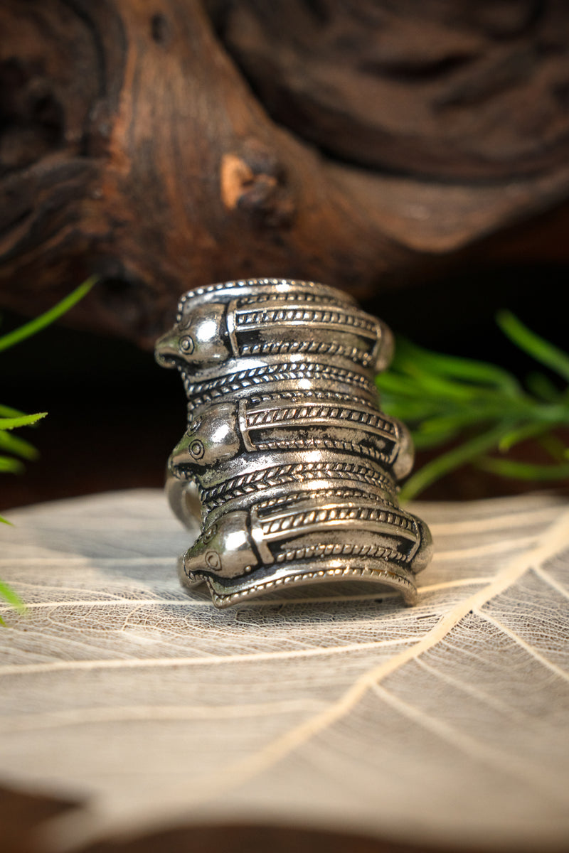 Germaanse IJzertijdring Segerstad, verzilverd brons