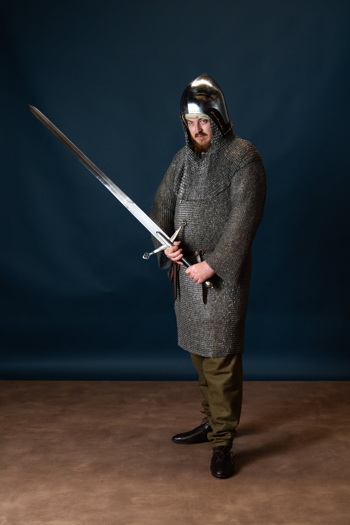 Skotsk claymore, halvskarp