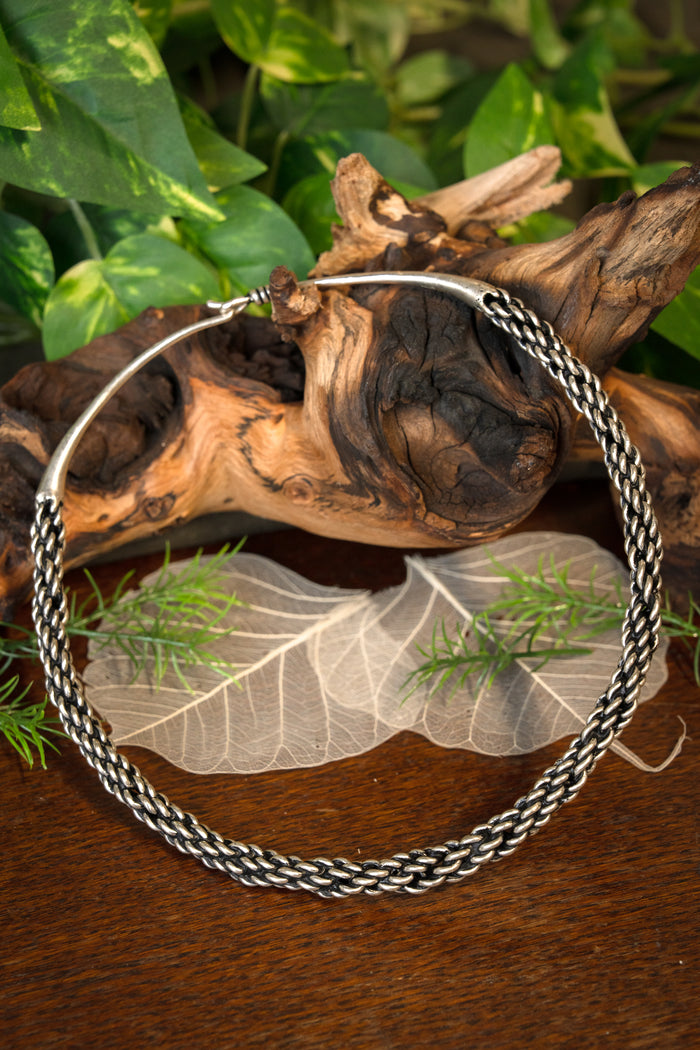 Torque vichingo Huscarl, bronzo argentato