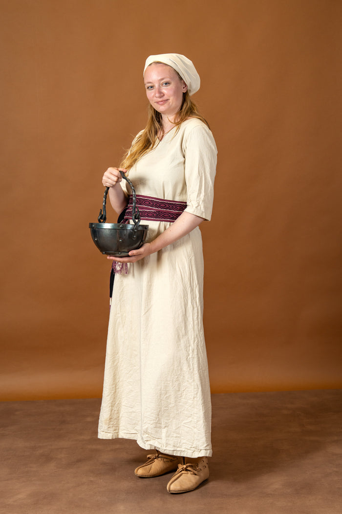 Vikinghoofddoek Marianne, set van 2, bruin & crème