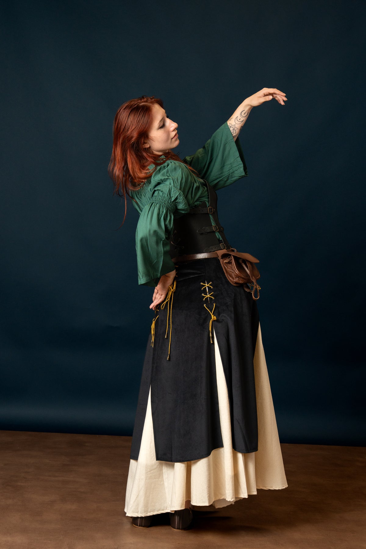 Isabela Deluxe Dubbele Rok - Zwart