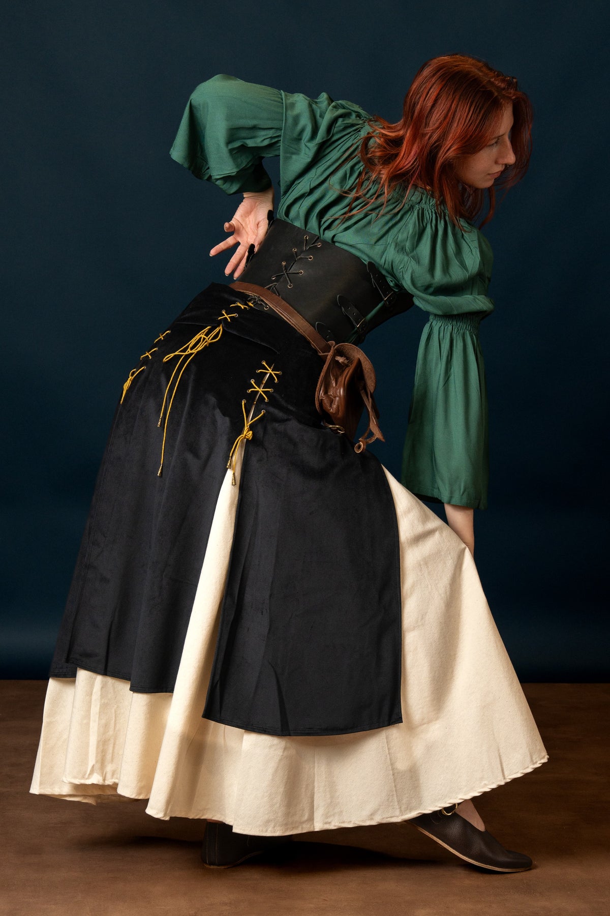 Isabela Deluxe Dubbele Rok - Zwart
