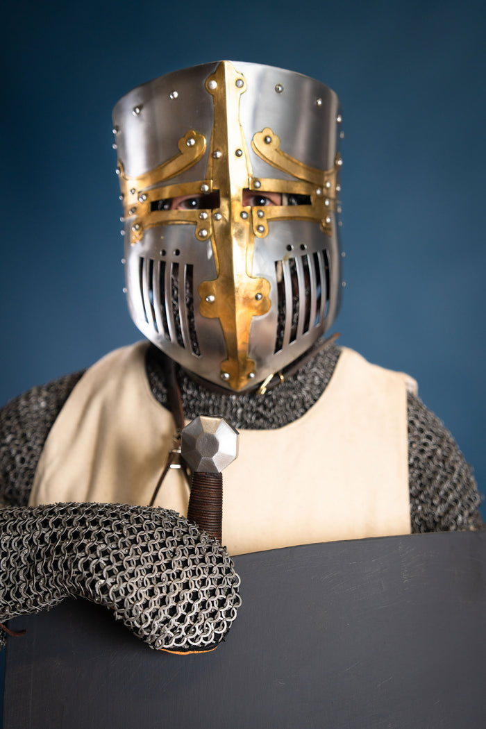 Medeltida grythinghjälm, Westminster Psalter, 1,0–1,2 mm