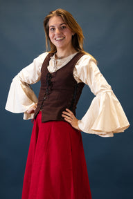 Gorset Marian, brązowy