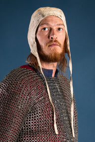 Medieval cap Jaspar, cream