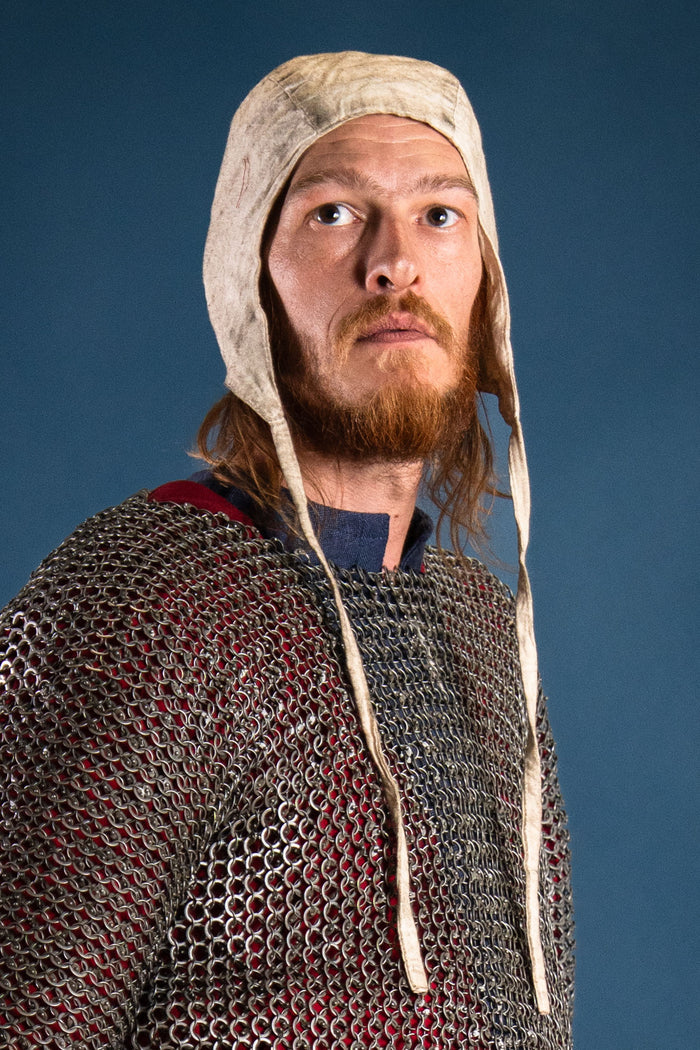 Medieval cap Jaspar, cream
