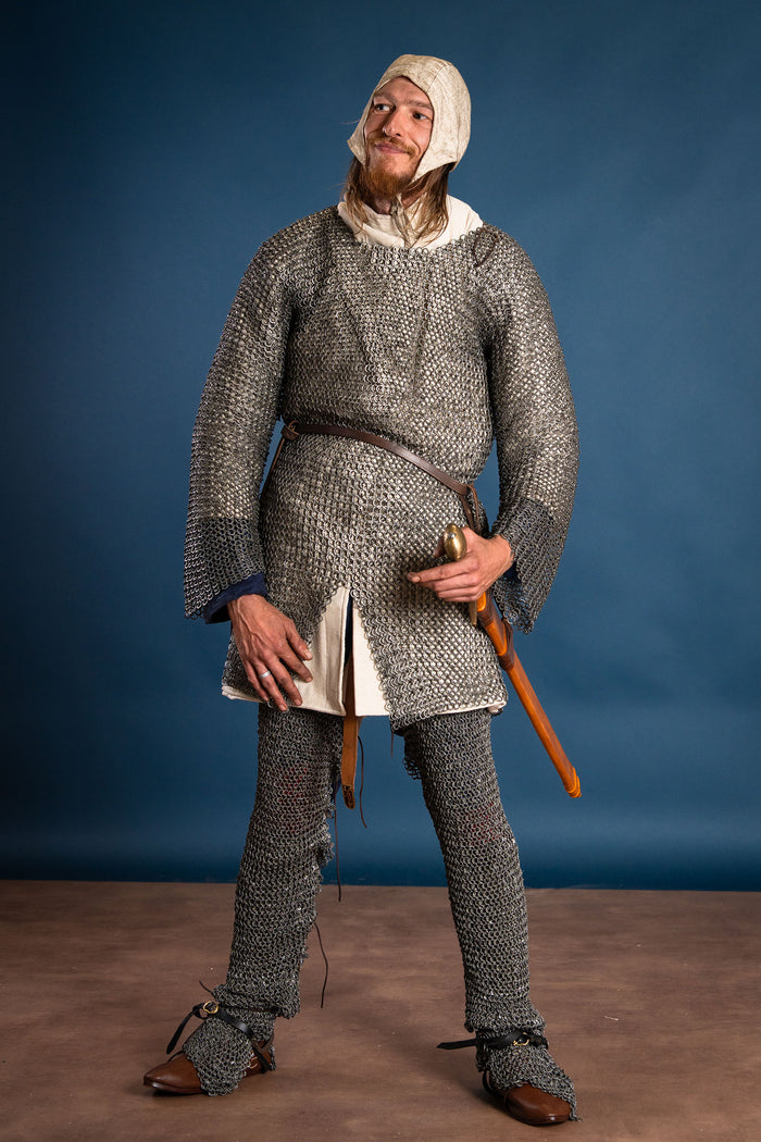 Ringbyxor (chausses), runda ringar – runda nitar, 8 mm