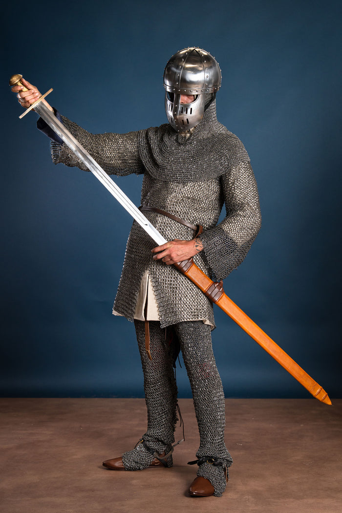 Ringbyxor (chausses), runda ringar – runda nitar, 8 mm