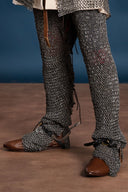 Ringbyxor (chausses), platta ringar – runda nitar, 8 mm