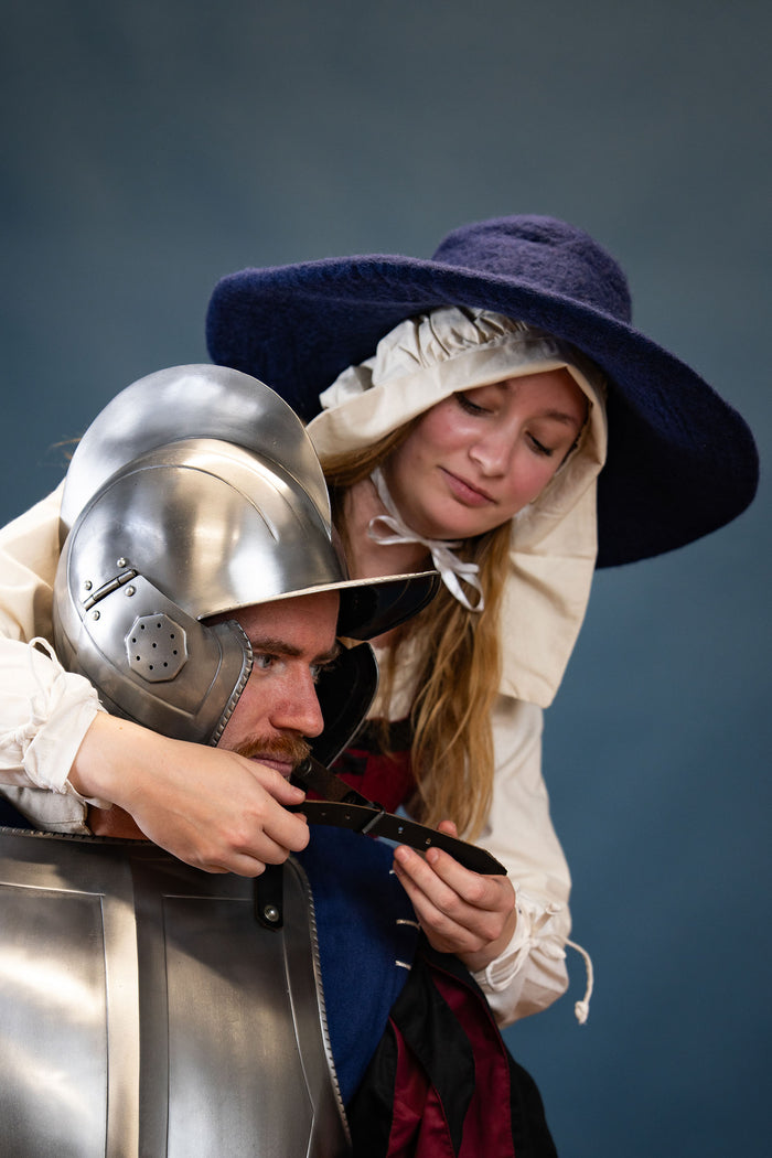 Chapeau en feutre, bleu