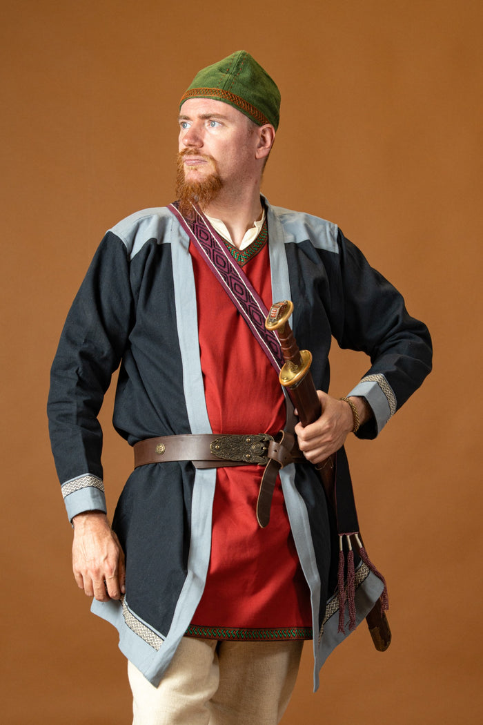 Caftan Njord medieval primitivo, azul