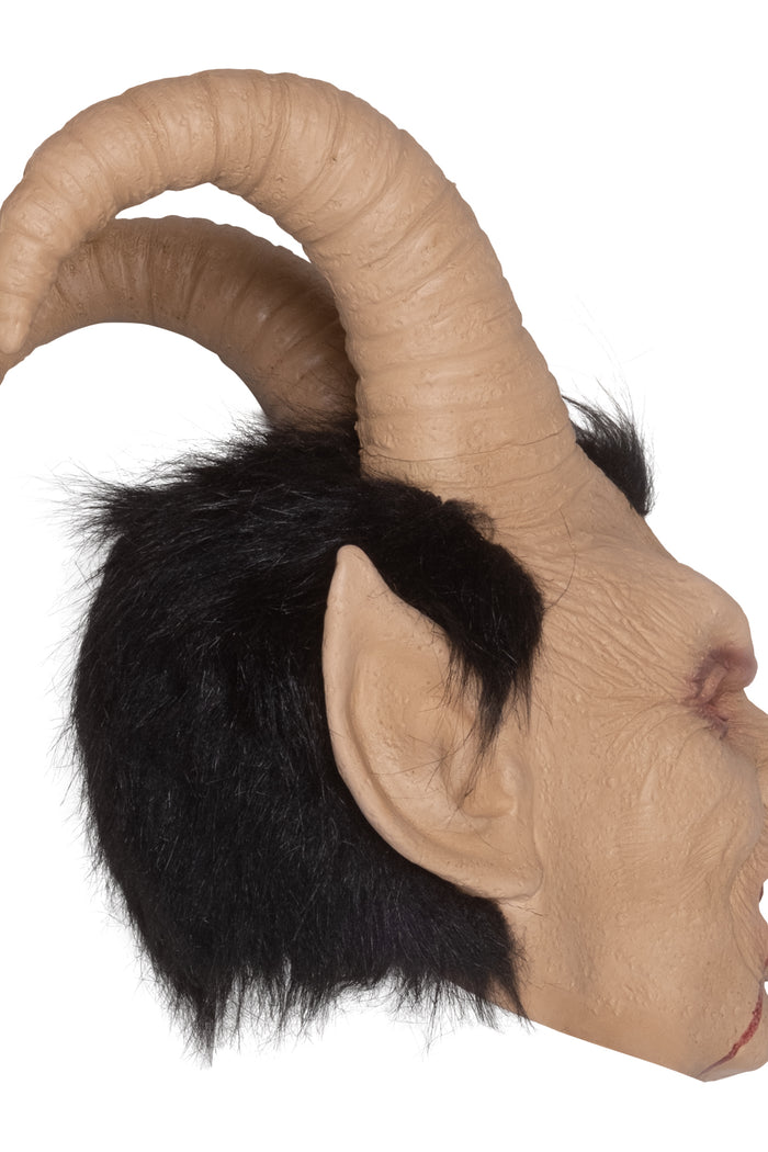 Masker Krampus met hoorns - detail 2
