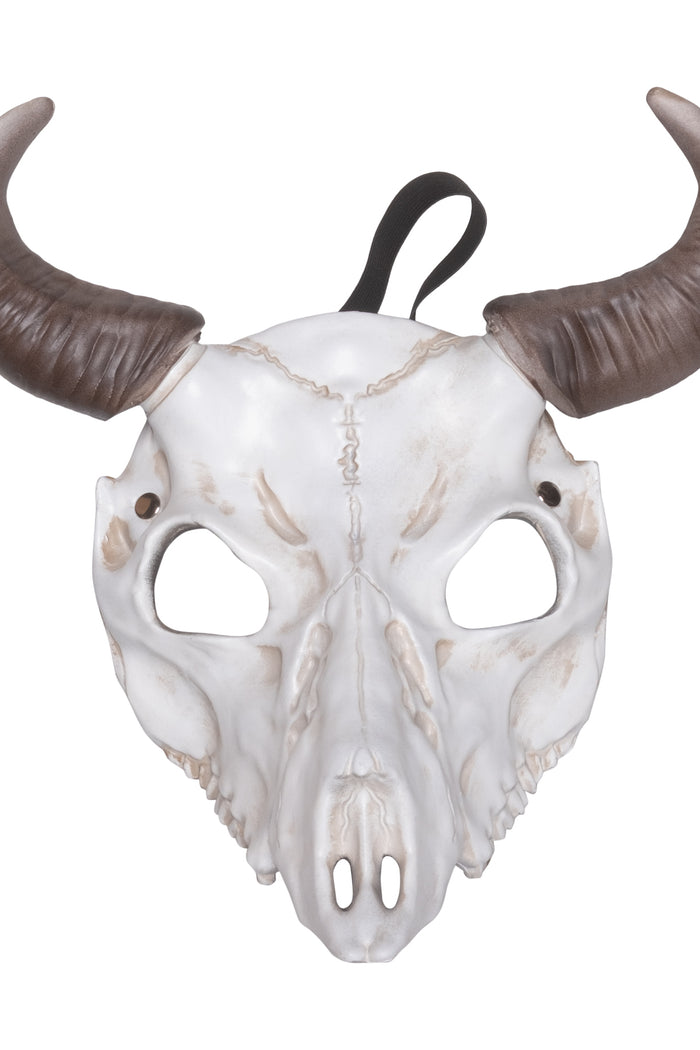 Masker dier schedel met hoorns - vooraanzicht