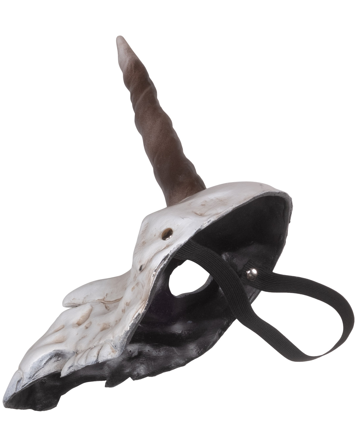 Masker eenhoornschedel - vooraanzicht