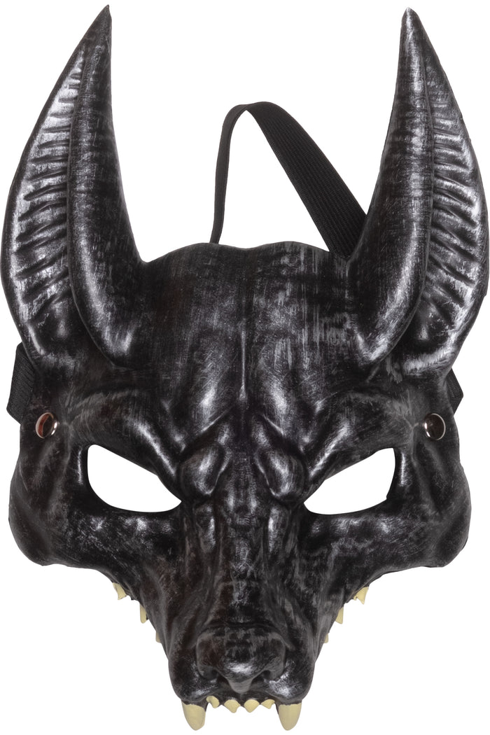 Halfmasker Anubis - vooraanzicht