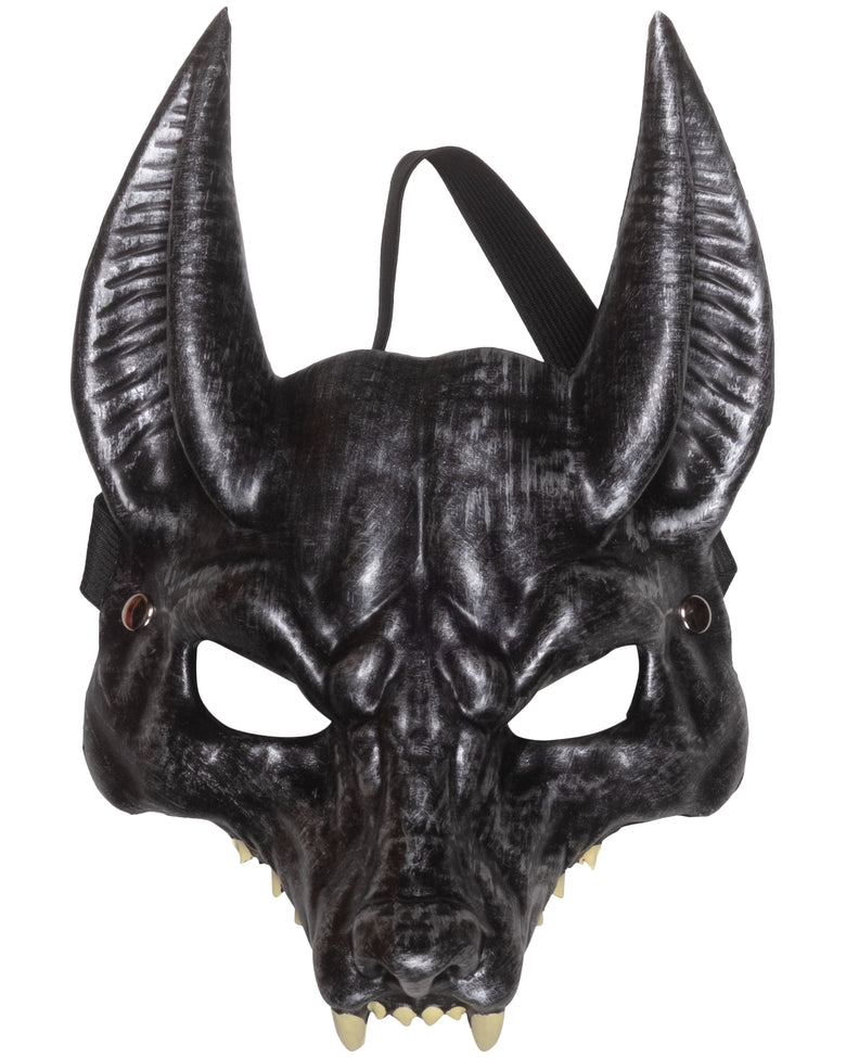Halfmasker Anubis - vooraanzicht