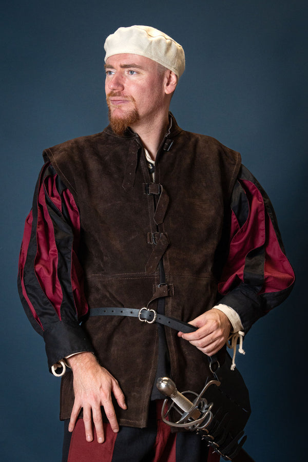 Giacca in pelle Ortello, XVI-XVII secolo, marrone