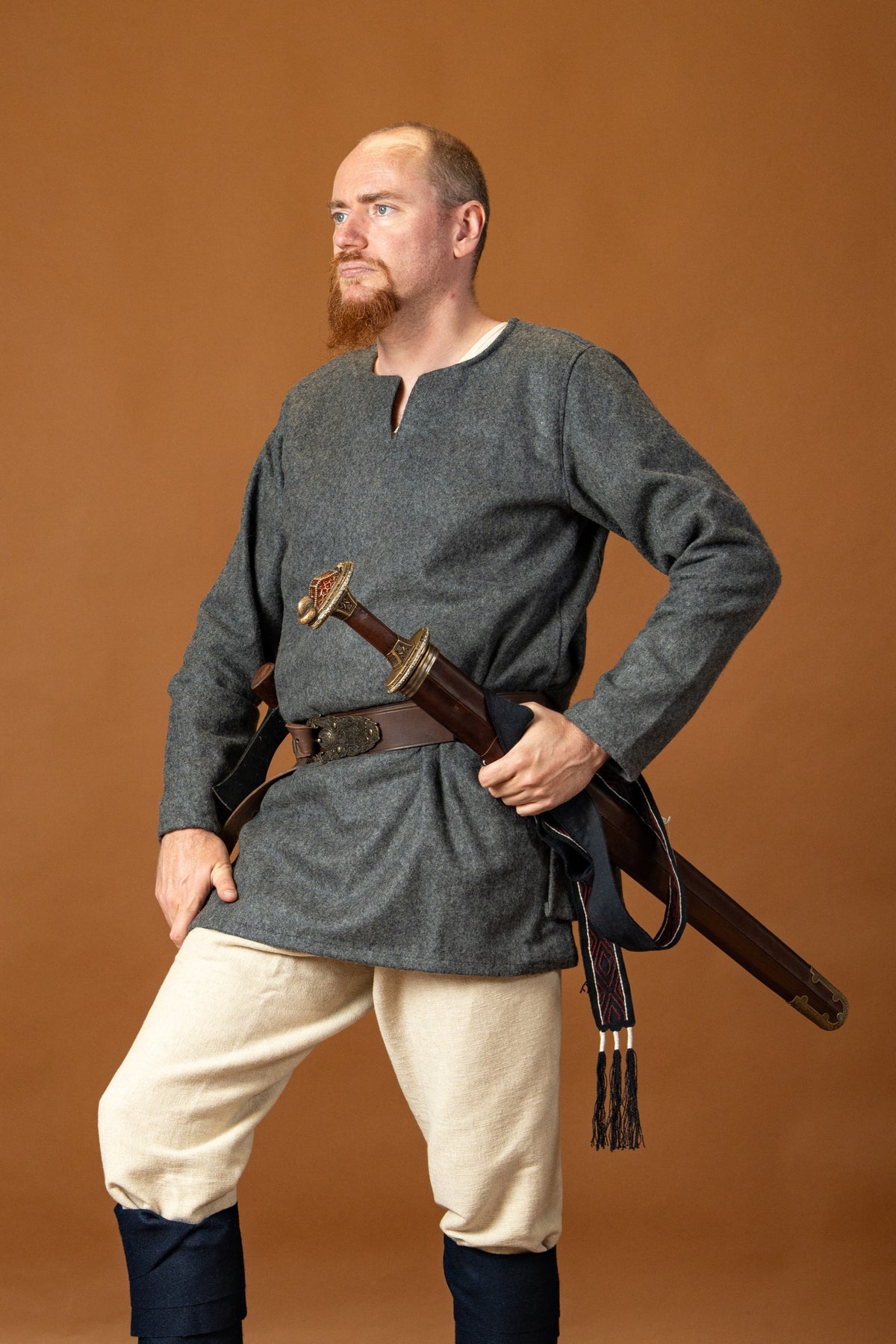 Pantaloni Thorsberg Ragnar, beige